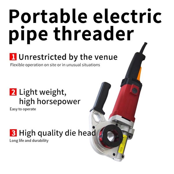 Portable Gmte-03 Electric Heating pipe Water pipe Gas pipe Threading Machine